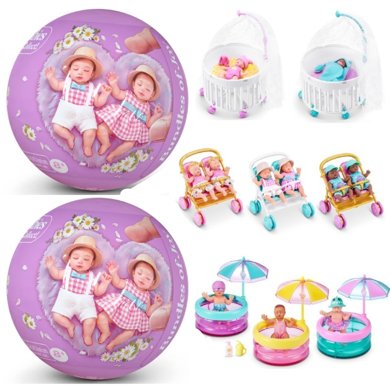 Baby Products Toys - มินิเซอร์ไพรส์ กล่องสุ่มลูกบอลเด็ก แพ็ค 5 ชิ้น ตุ๊กตาจำลองสมจริง